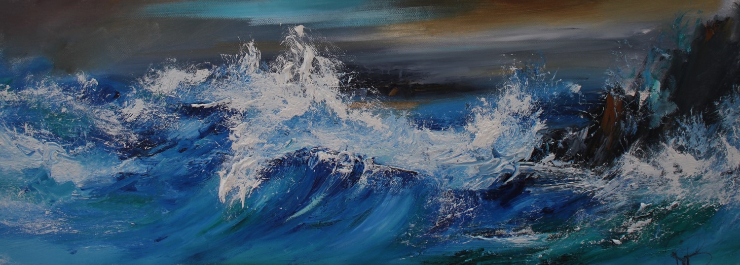 'A Thundering Wave' by artist Rosanne Barr